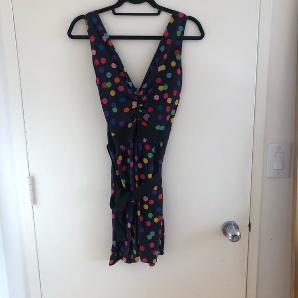 COPY - D&G Polka-dot silk-crepe mini dress 90s look - Picture 6 of 8